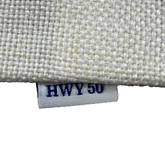 Hwy 50 Pair Throw Pillow Covers Zip Red Buffalo Check 18 x 18 - Picture 9 of 9